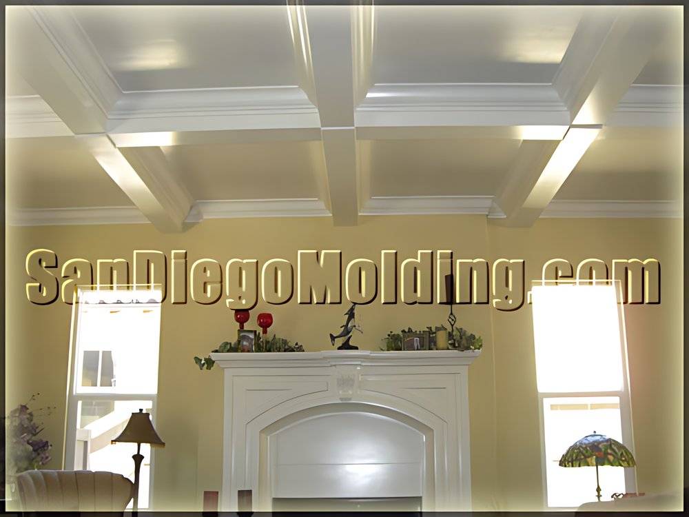 Coffered ceiling, photo 1