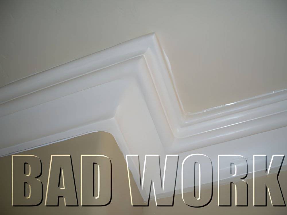 Crown molding installed upside down