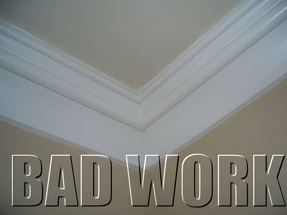 Bad corner attachment.