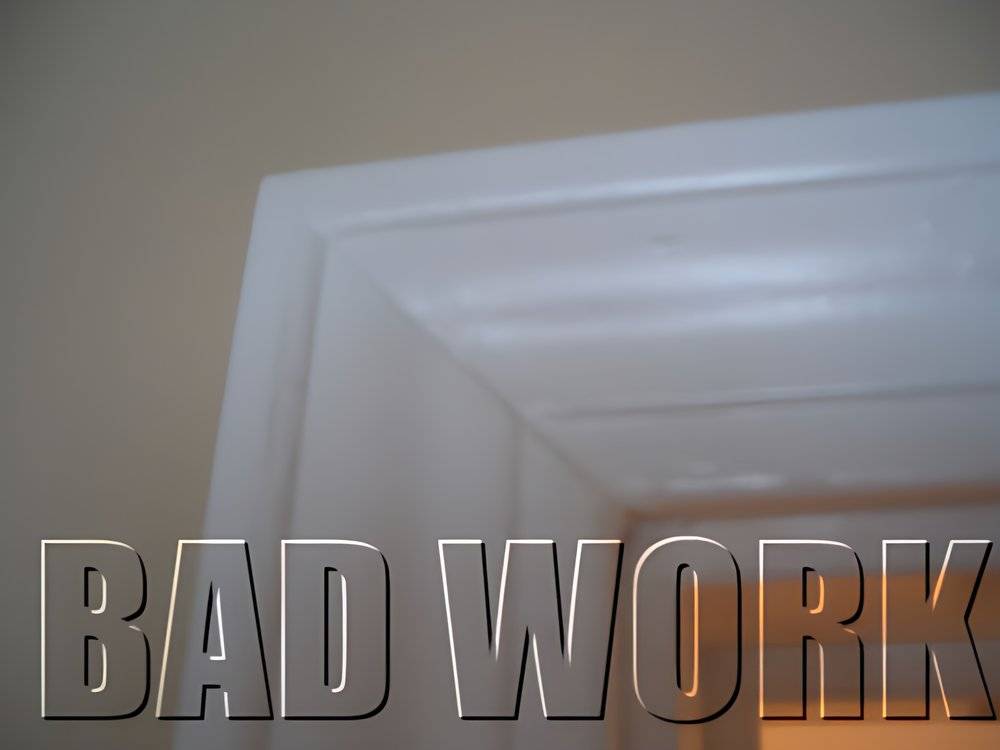 Bad paint job resulting in scuffs and unsightly brush lines.